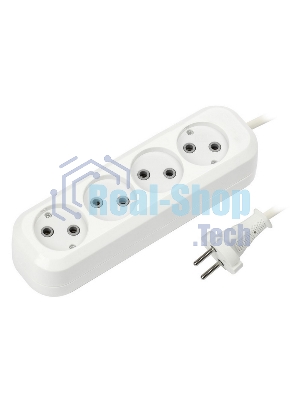 Удлинитель бытовой Smartbuy (SBE-10-4-05-N) 4 гнз х 5,0 м (10А/2.2кВт, ПВС 2х1.0)