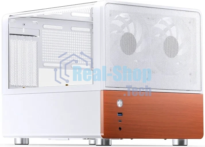 Корпус Jonsbo V12, Micro-Tower, белый, 2 x 120 мм