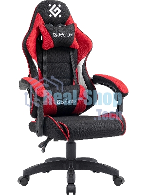 Кресло игровое Defender Sorrento черный/Красный, класс 3, ткань
