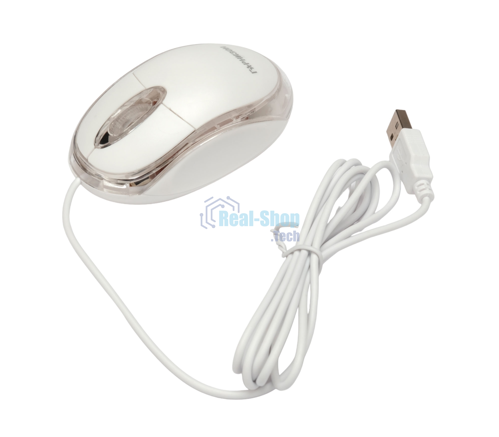 Мышь проводная Гарнизон GM-100W белый, 1000 dpi, USB, кнопки - 3