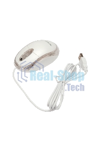 Мышь проводная Гарнизон GM-100W белый, 1000 dpi, USB, кнопки - 3