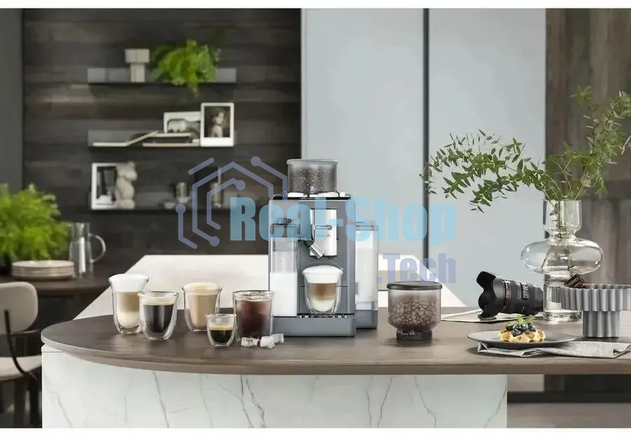 Кофемашина автоматическая DeLonghi EXAM440.55.G серый, исп. кофе - молотый/зерна, 1.4 л, 1450 Вт, 19 Бар.