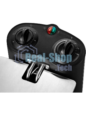 Фритюрница Kitfort KT-4052 серебристый/чёрный, 2000 Вт, 3 л, 0.5 кг, съёмная чаша