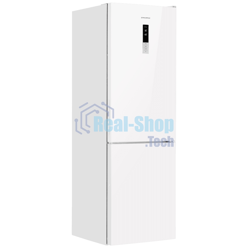 Холодильник Maunfeld MFF185NFW10 белый двухкамерный инвертор 240/100л морозилка снизу, No Frost
