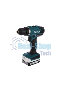 Дрель-шуруповерт Makita DF347DWE Дрель ак, 14.4В,2х1.5Ач Li-ion,БЗП-10мм,0-400\0-1400об\м,30\15Нм,1.4кг,чем,G-серия