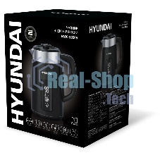 Чайник электрический Hyundai HYK-S3505 1.5 л, 2200 Вт, черный