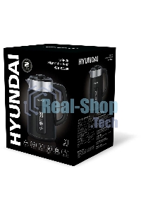 Чайник электрический Hyundai HYK-S3505 1.5 л, 2200 Вт, черный