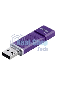 Флешка USB Smartbuy R/W Quartz series Violet (SB32GbQZ-V), 32Gb, USB 2.0, R/W 25/15, фиолетовый