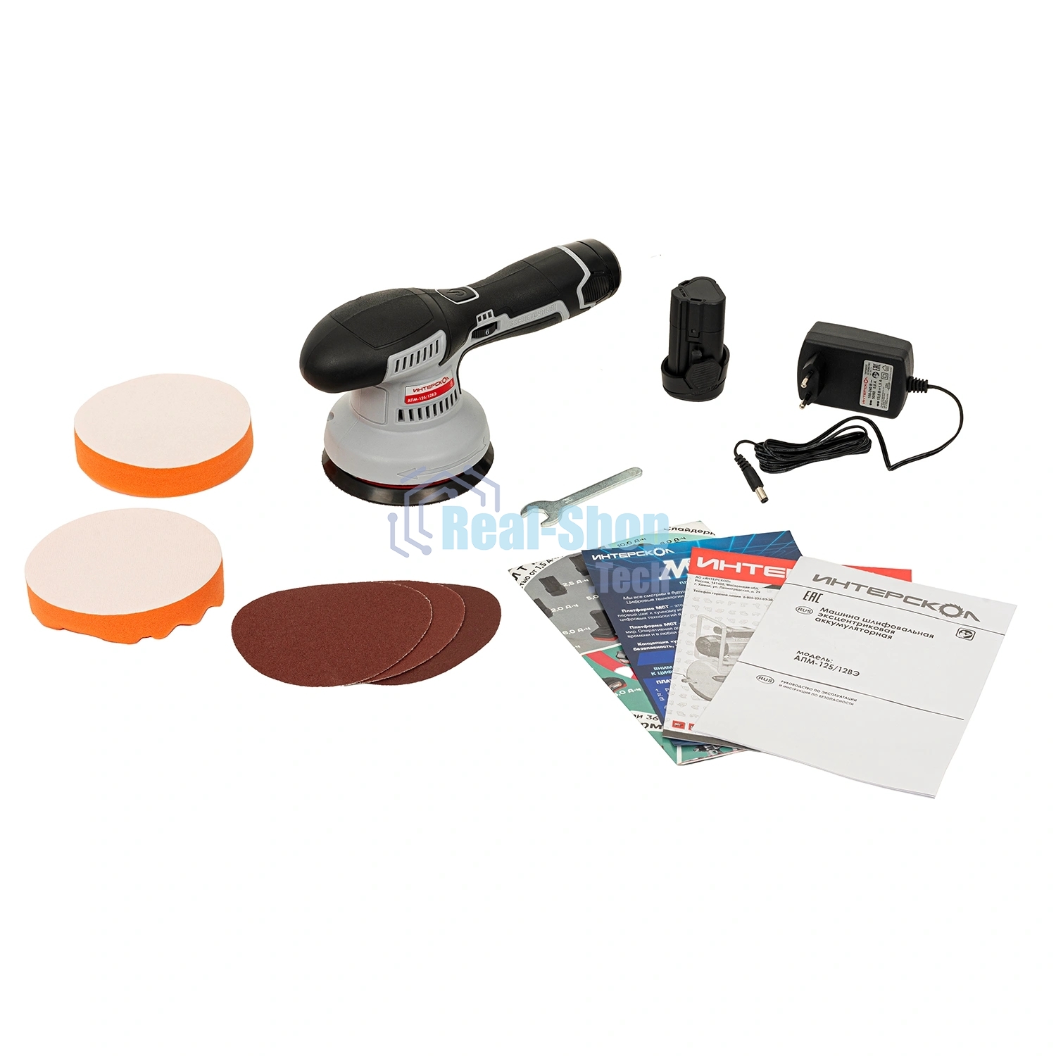 Полировальная машина Интерскол АПМ-125/12ВЭ 500Вт D125мм аккум. (788.2.2.70)