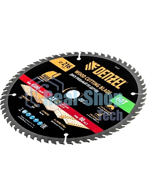 Пильный диск по дереву Denzel ф216 х 20 мм, 60 зубьев