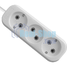 Удлинитель Defender (99276) B230 - 3 роз х 2 м, белый