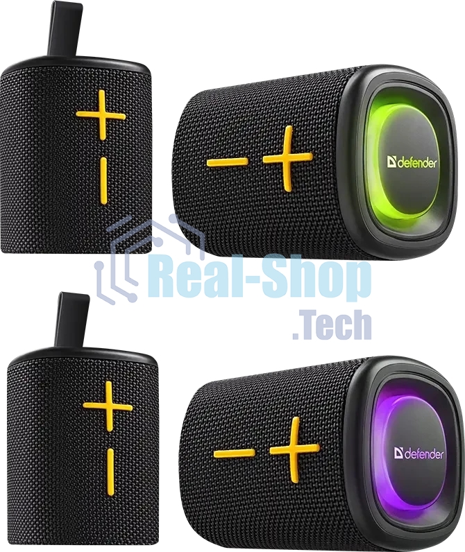 Колонка портативная Defender Union black (20Вт, 2.0 стерео, Bluetooth, питание от аккумулятора)