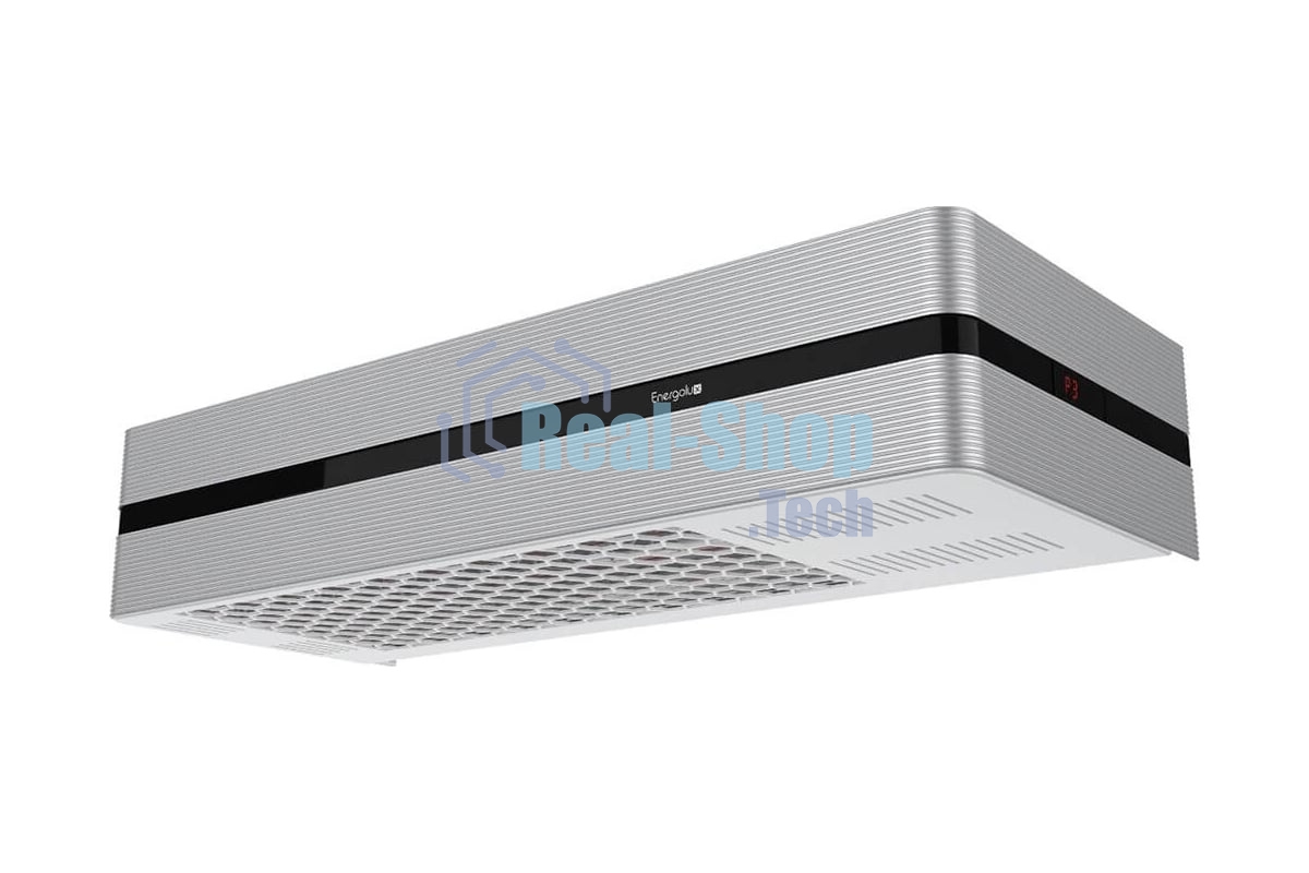 Обогреватель инфракрасный Energolux EIHS-2000-E1-iBox серебристый/чёрный, керамический, 16 м², 2000 Вт, термостат