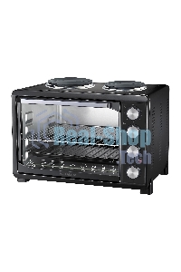 Мини-печь Willmark WHO-402B (30 литров, 2 конфорки, термостат,230С, 2350Вт, черный)