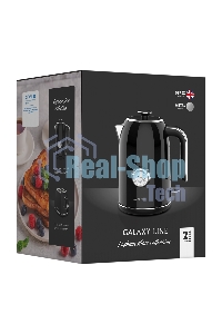 Чайник электрический Galaxy Line GL 0350, магия черного, металл, 2200 Вт, 1,7 л