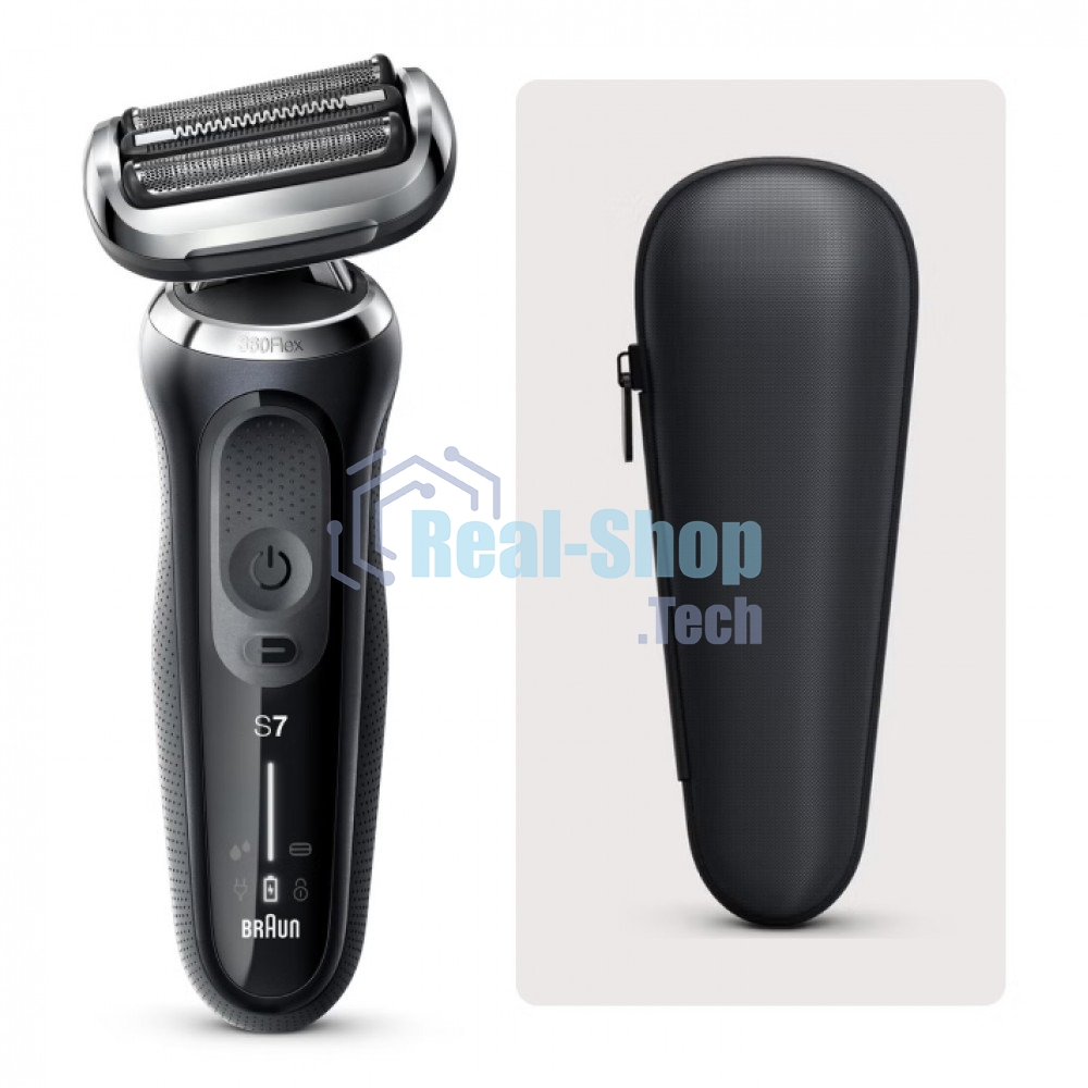 Электробритва сетчатая Braun Series 7 71-N1000S реж.эл.:3 питан.:аккум. черный