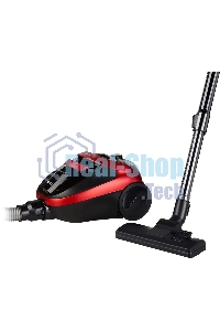 Пылесос Hyundai HYV-C1990 красный/черный, 250/1800 Вт, уборка сухая, пылесборник контейнер, 1.5 л