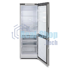 Холодильник Бирюса M6133 металлик двухкамерный 210/100 л морозилка снизу, аавтоматическое оттаивание