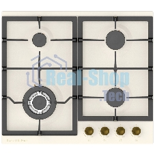 Газовая варочная панель Zigmund & Shtain G 16.6 X независимая, бежевый