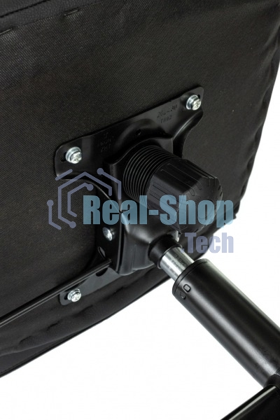 Кресло офисное Бюрократ Triest черный, эко.кожа, крестов. металл черный