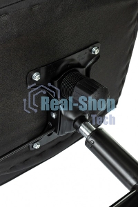 Кресло офисное Бюрократ Triest черный, эко.кожа, крестов. металл черный