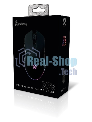 Мышь игровая беспроводная Smartbuy серия RUSH X28 черная (SBM728AGK) /40.  