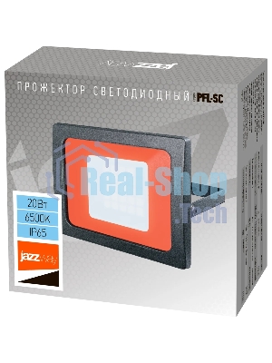 Прожектор JazzWay LED PFL-SC 20Вт IP65 6500К мат. стекло