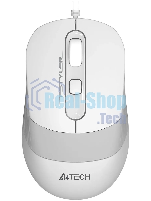 Мышь проводная A4Tech Fstyler FM10S белый/серый, 1600 dpi, USB, кнопки - 4