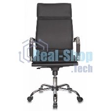 Кресло руководителя Бюрократ CH-993/black черный, искусственная, кожа, крестовина хромированная