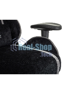 Кресло игровое Zombie Drift/F черный/серый, крестов. пластик, подст. для ног