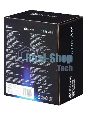 Веб-камера OKLICK OK-C8825 640x480, 30 кадр/с, USB Type-A, микрофон, черный/белый
