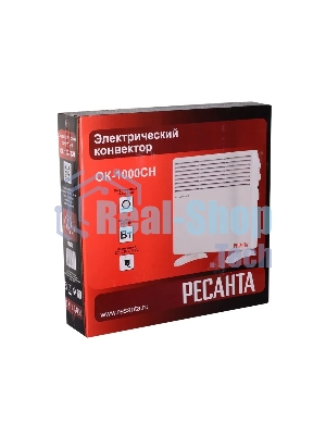 Конвектор электрический Ресанта ОК-1000СН белый, 1000 Вт, 10 м2, термостат