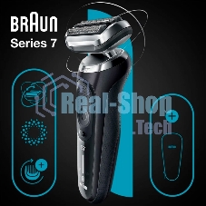 Электробритва сетчатая Braun Series 7 71-N1000S реж.эл.:3 питан.:аккум. черный