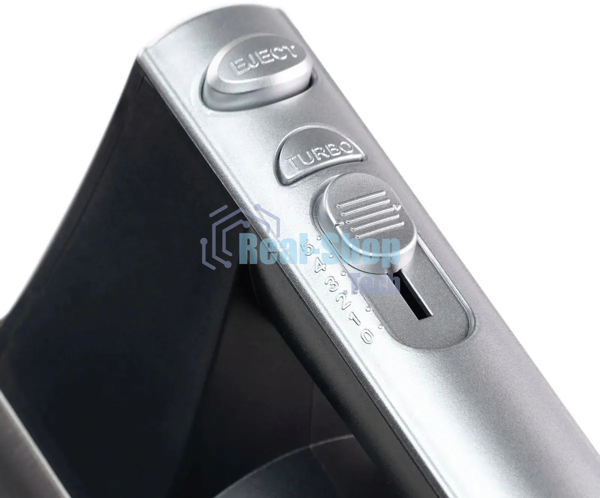 Миксер электрический Galaxy Line GL 2223, серый, ручной, 400 Вт, 5 скоростей, 2 насадки-венчика