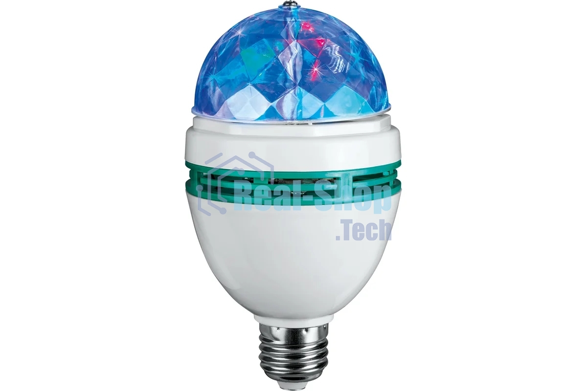 Лампа светодиодная ОНЛАЙТ 61120 OLL-DISCO-3-230-RGB-E27