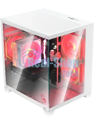 Компьютерный корпус Bloody BD-CC105 белый без БП mATX 5x120мм 1xUSB 2.0 1xUSB 3.0 audio bott PSU