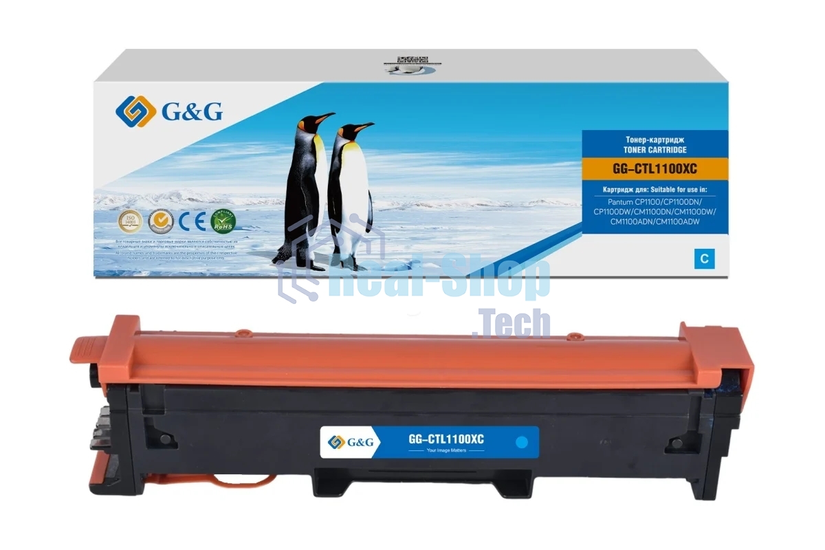 Картридж лазерный G&G GG-CTL1100XC CTL-1100XC голубой (2300 стр.) для Pantum CP1100/CP1100DN/CP1100DW/CM1100DN/CM1100DW/CM1100ADN/CM1100ADW
