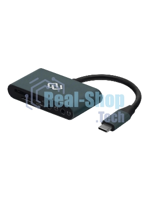 Кард-ридер Digma CR-СA2512-G/темно-серый/SD/TF/micro-SD/USB Type-C/алюминий