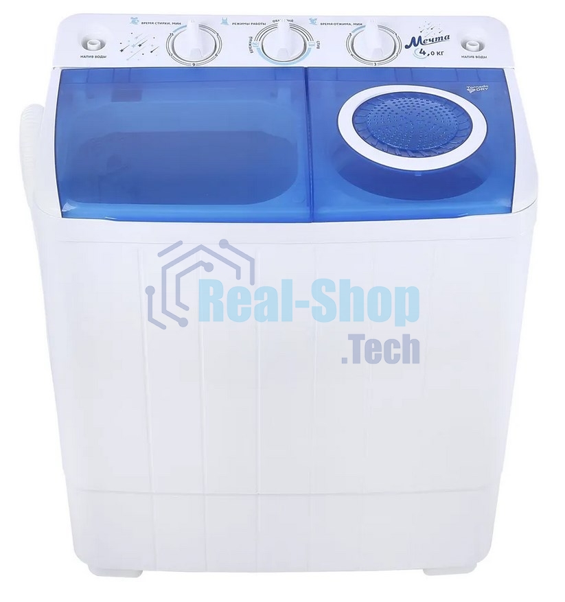 Стиральная машина Мечта WMS T413UPTA01 белая, загрузка вертикальная 4кг, 1350 об/мин.