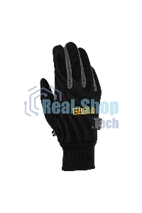 Перчатки универсальные Denzel 68093 двойные, работа с сенсорным экраном, вязаная манжета, размер 9
