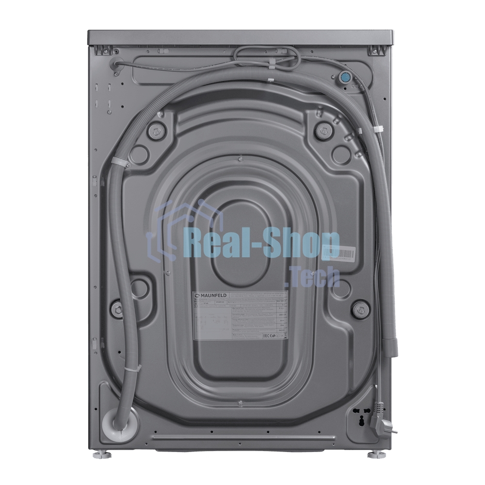 Стиральная машина Maunfeld MFWM148STSL02 серебристая, загрузка фронтальная 8кг, 1400 об/мин., класс: A+++