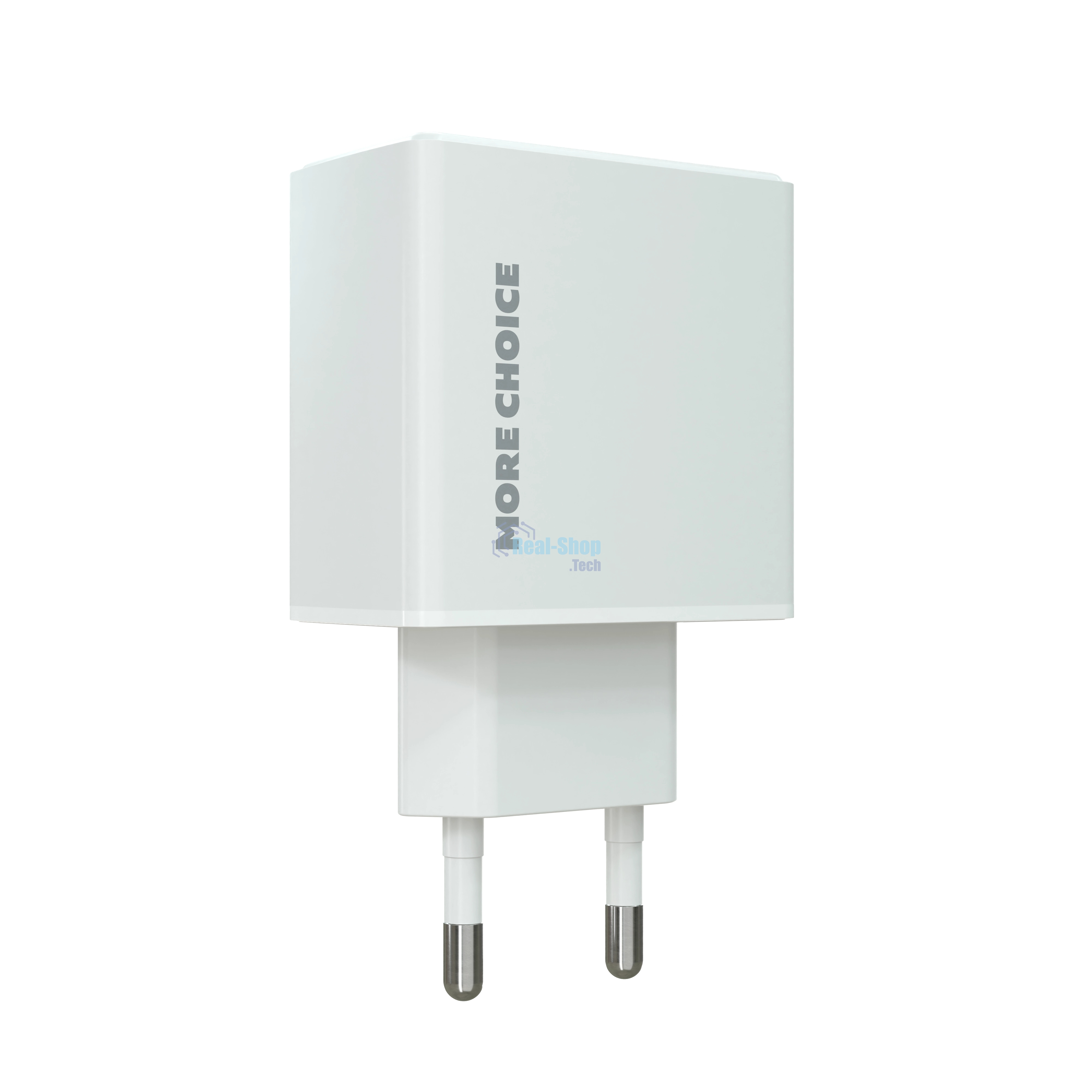 Сетевое зарядное устройство MORE CHOICE (4610196408915) NC60a 1USB-C 3.0A PD 20W быстрая зарядка для Type-C, белый
