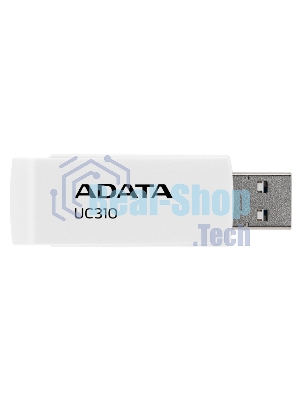 Флешка USB ADATA UC310 (UC310-128G-RWH), 128Gb, USB 3.2 Gen1, R/W 100/30, белый