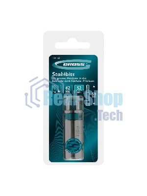 Бита Gross Torx 10х50 мм, сталь S2, шестигр., 2 шт.