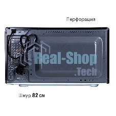 Микроволновая печь Pioneer MW361S черный, 23 л, 800 Вт, переключатели - поворотный механизм