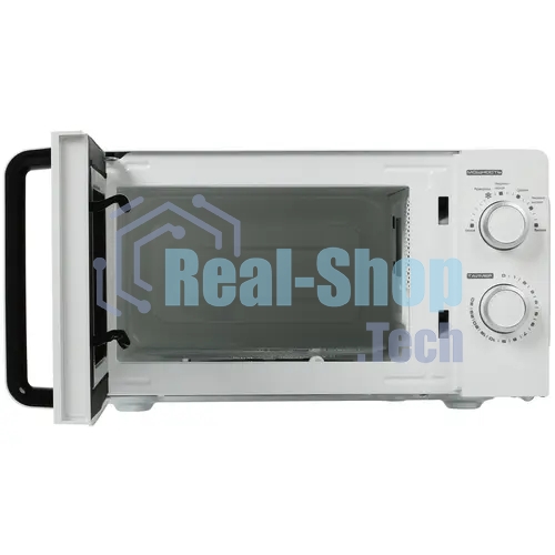 Микроволновая печь JVC JK-MW120M белый, 20 л, 700 Вт, переключатели - поворотный механизм