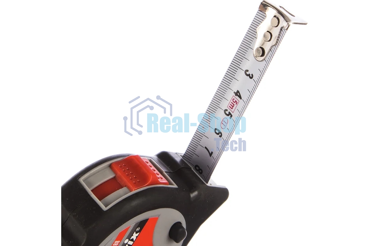 Рулетка Matrix continuous fixation 5мх19мм обрезиненный корпус плавная фиксация