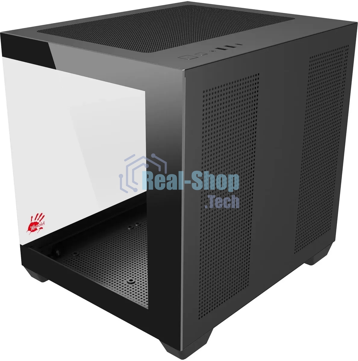 Компьютерный корпус Bloody CC-121 черный без БП mATX 7x120мм 1xUSB 2.0 1xUSB 3.0 audio