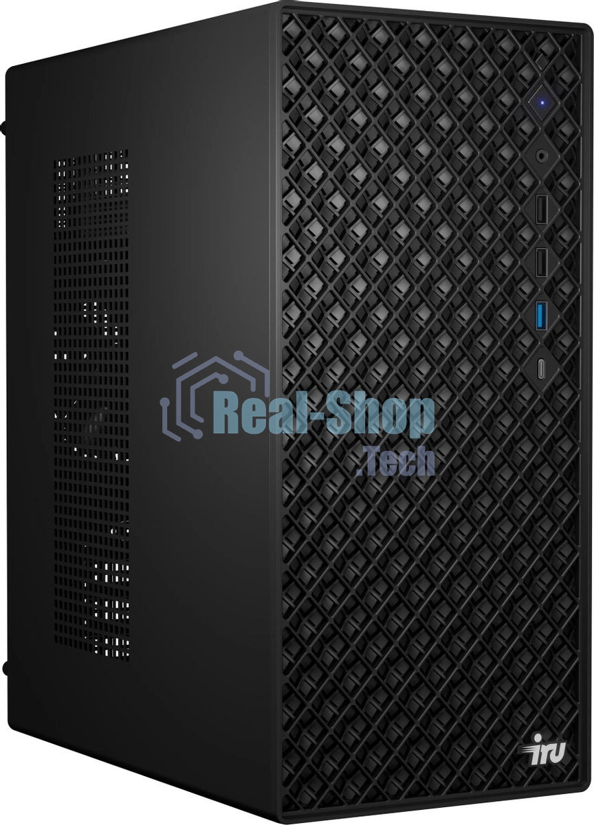 Компьютер IRU Tactio 520B6SB MT Ryzen 5 8600G (4.3) 16Gb SSD 512Gb RGr Win 11Pro 2.5xGbitEth 450W черный (RUS) (2131215)