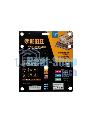 Пильный диск по дереву Denzel ф210 х 30 мм, 48 зубьев 733497